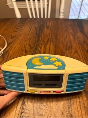 Vintage 1997 Playskool Sleepy Sounds Lullaby PS-370 Alarm Clock Radio Works